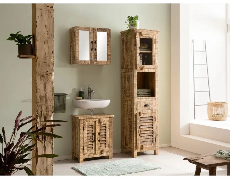 furniture-nabytek.cz - Masívny kúpeľňový set Caribou II, 3-dielny