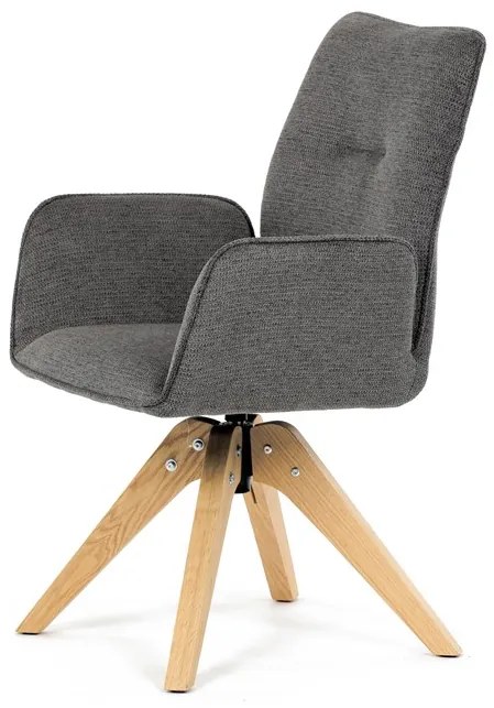 Autronic BONTEC Jedálenská stolička, sivá, látka, DCH-C2148 GREY2 Farba: Šedá