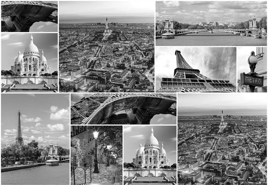 Fototapeta - Parížske pamiatky (152,5x104 cm)