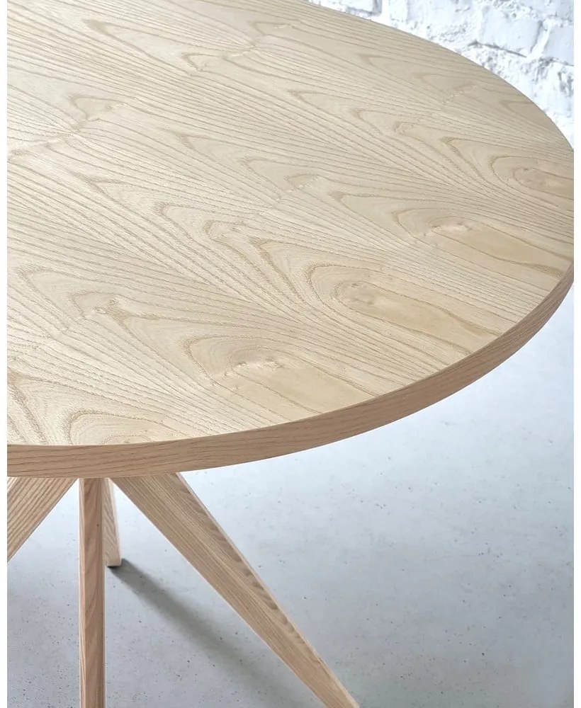 Jedálenský stôl z jaseňového dreva 90x90 cm Jubi – Ragaba