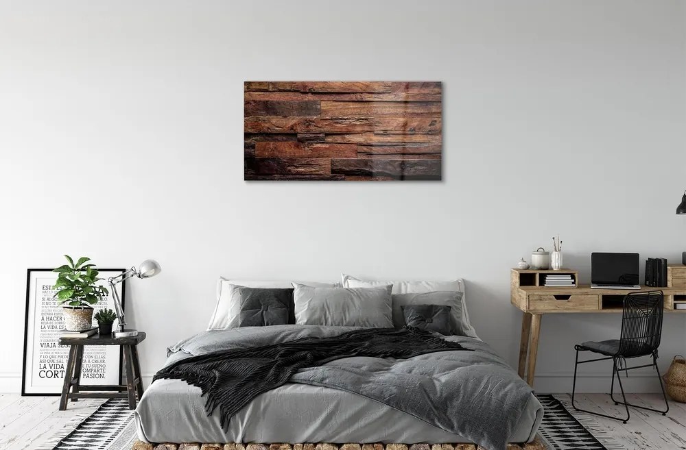 Obraz na skle Drevo textúry obilia 140x70 cm