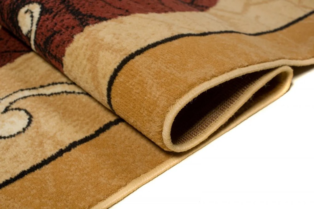 TA Koberec 5442A HNEDÝ ATLAS PP Rozmer: 250x350 cm