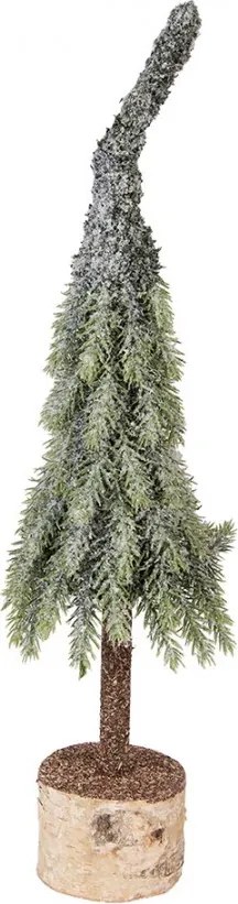 Vianočné dekorácie ihličnatý stromček na dreve - Ø 13*50 cm