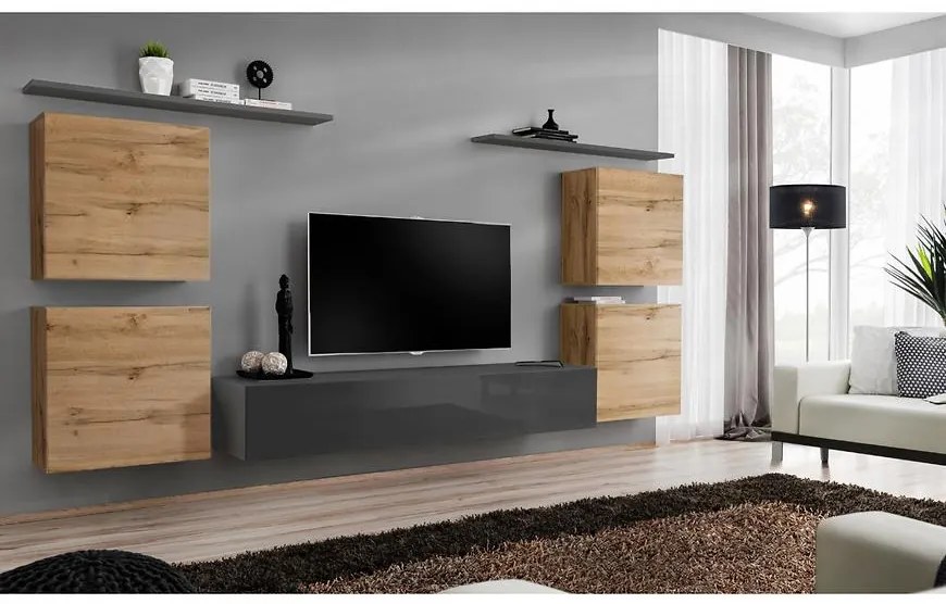 Obývacia stena Switch IV Wotan/Grafit