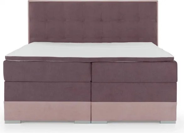 Posteľ Boxspring Damasia 200 x 180, šedá / čierna (DMS 03)