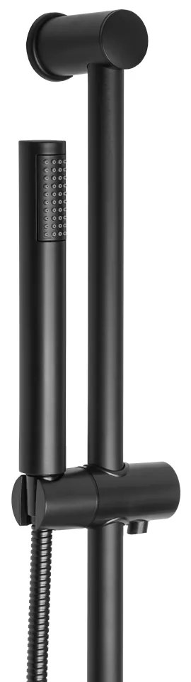 Gamma ZN5, sprchový stĺp s ručnou sprchovou súpravou, čierna matná, GMA-ZN5-BK