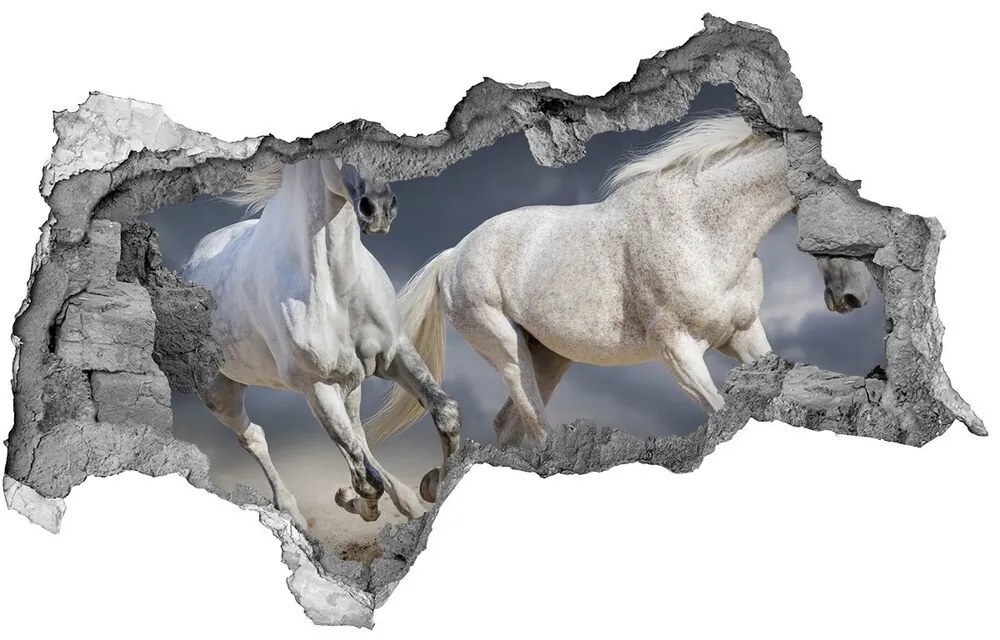 Diera 3D fototapeta na stenu White horse beach nd-b-106869148