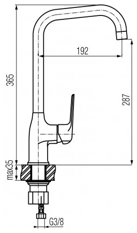 Lotosan LB45150 MELODY kuchynská batéria  chróm