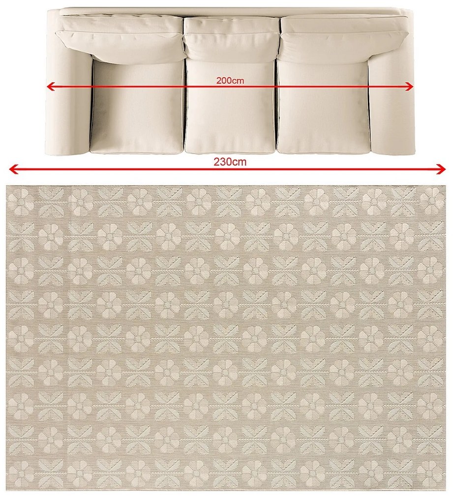 Koberec Liva sand 160x230 cm