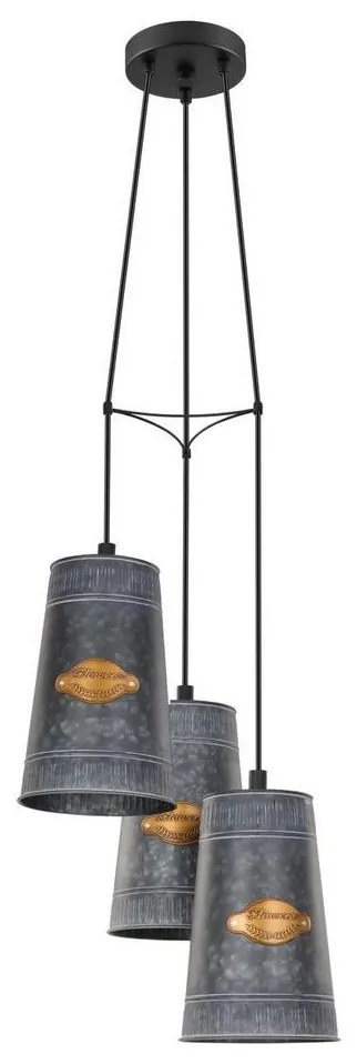 Eglo 43108 - Luster na lanku HONEYBOURNE 3xE27/60W/230V