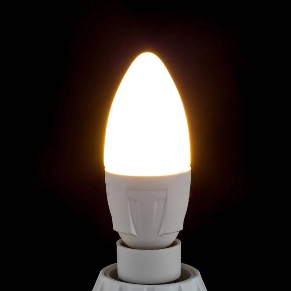 E14 4,9W 830 LED žiarovka tvar sviečky teplá biela