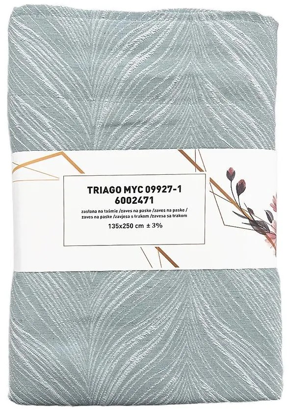 Záves na páske Triago MYC09927/1 135x250 cm svetlomodrý