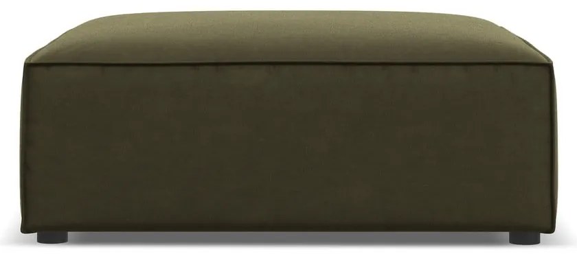 Zelená zamatová podnožka Jodie – Micadoni Home