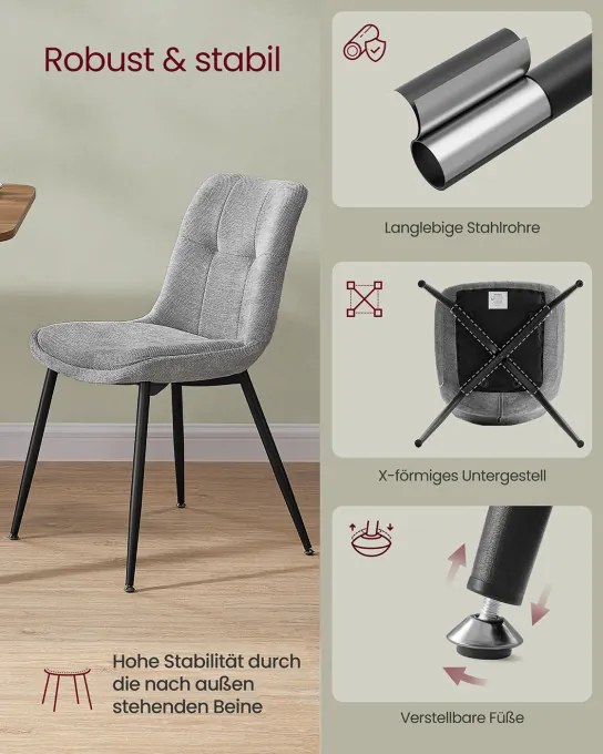 Sada 2 jedálenských stoličiek KDC151G01