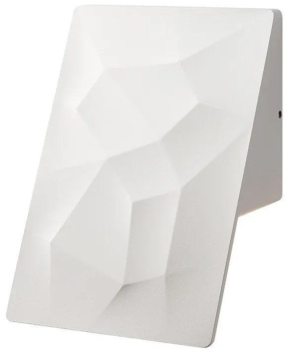 EUlight Exteriérové nástenné LED svietidlo Cracks, 1x LED 10w, biele
