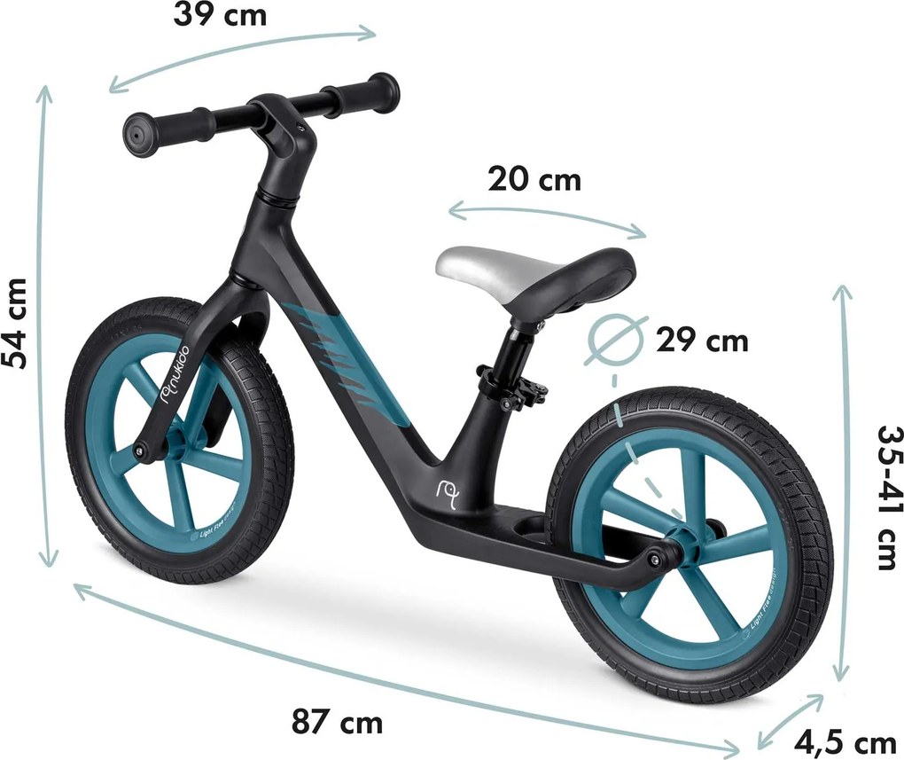 Detský bežecký bicykel Light Flee Nukido