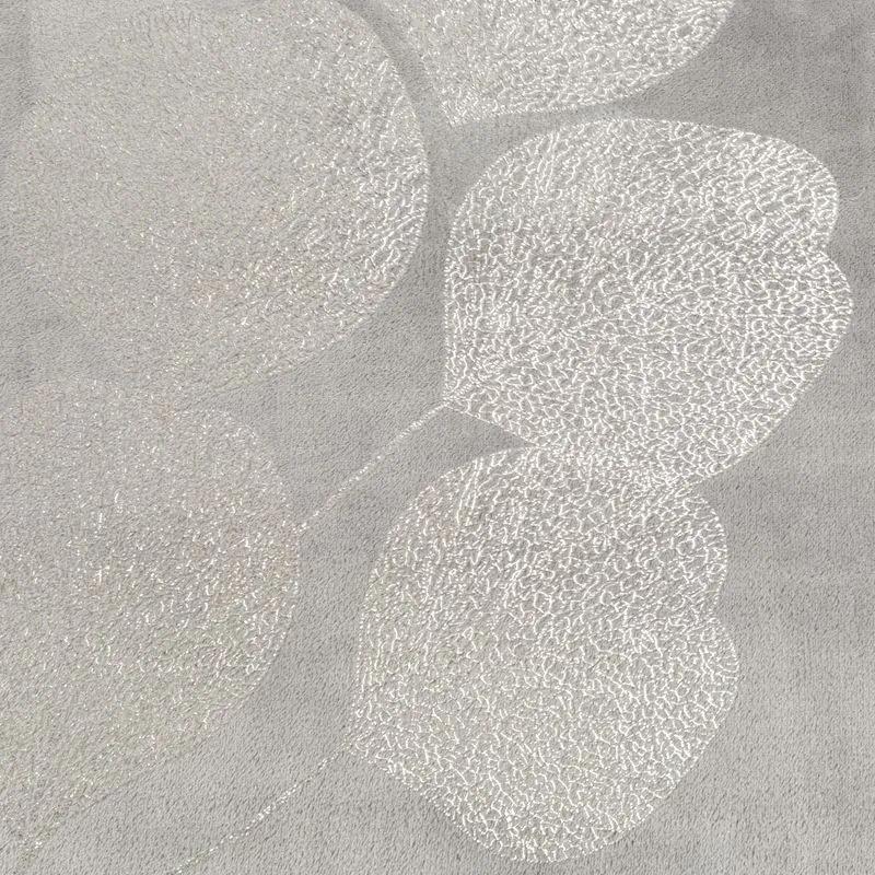 Dekorstudio Deka s rastlinným vzorom GINKO2 150x200cm- strieborná Rozmer deky: 150x200cm