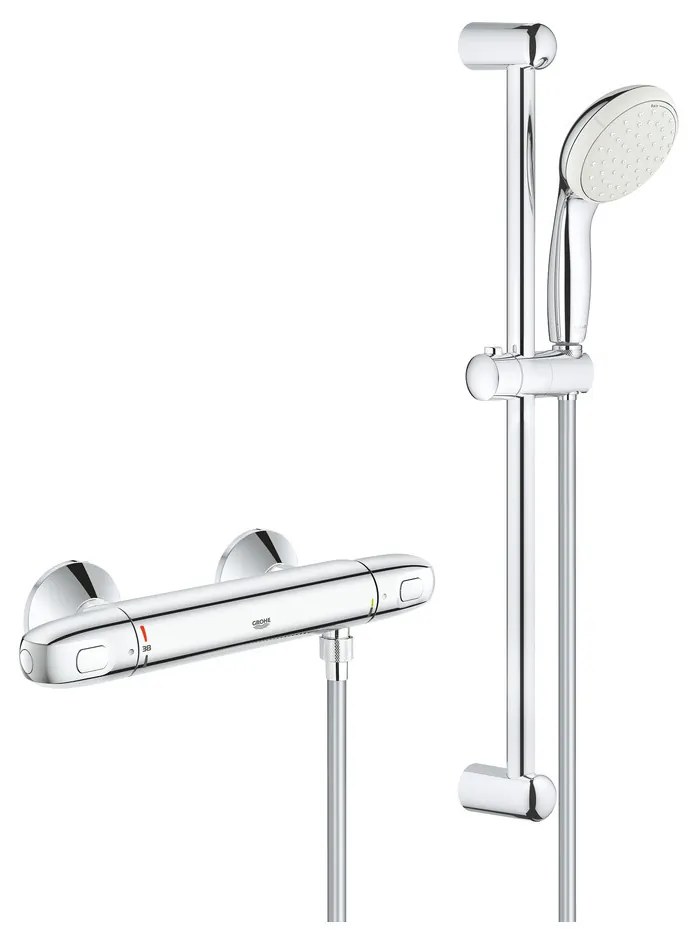 GROHE Grohtherm 1000 - Termostatická sprchová batéria, so sprchovou súpravou 60 cm, chróm 34151004