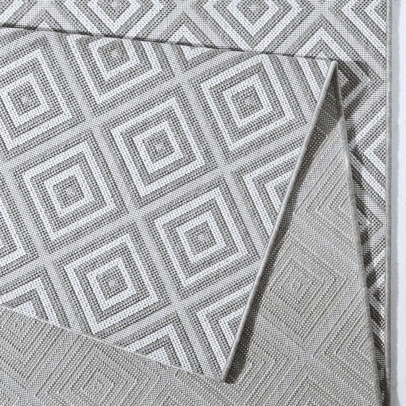 Hanse Home, Kusový koberec Meadow 102471 Grey – na von aj na doma, 140x200, šedá, chodba / predsieň