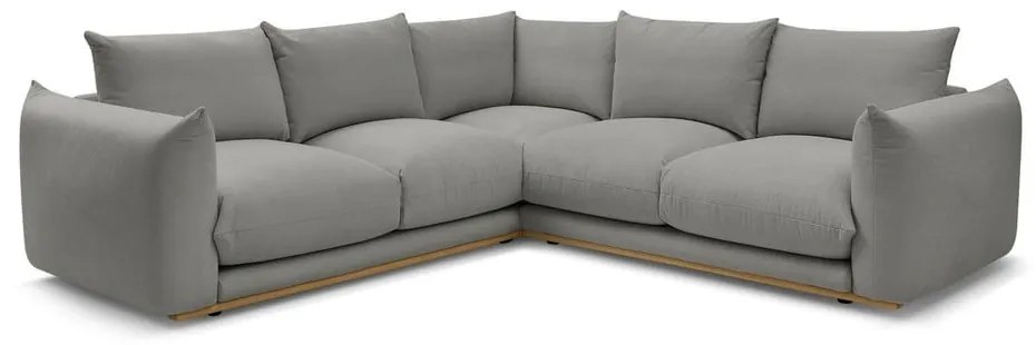 Sivá rohová pohovka Ernest – Bobochic Paris