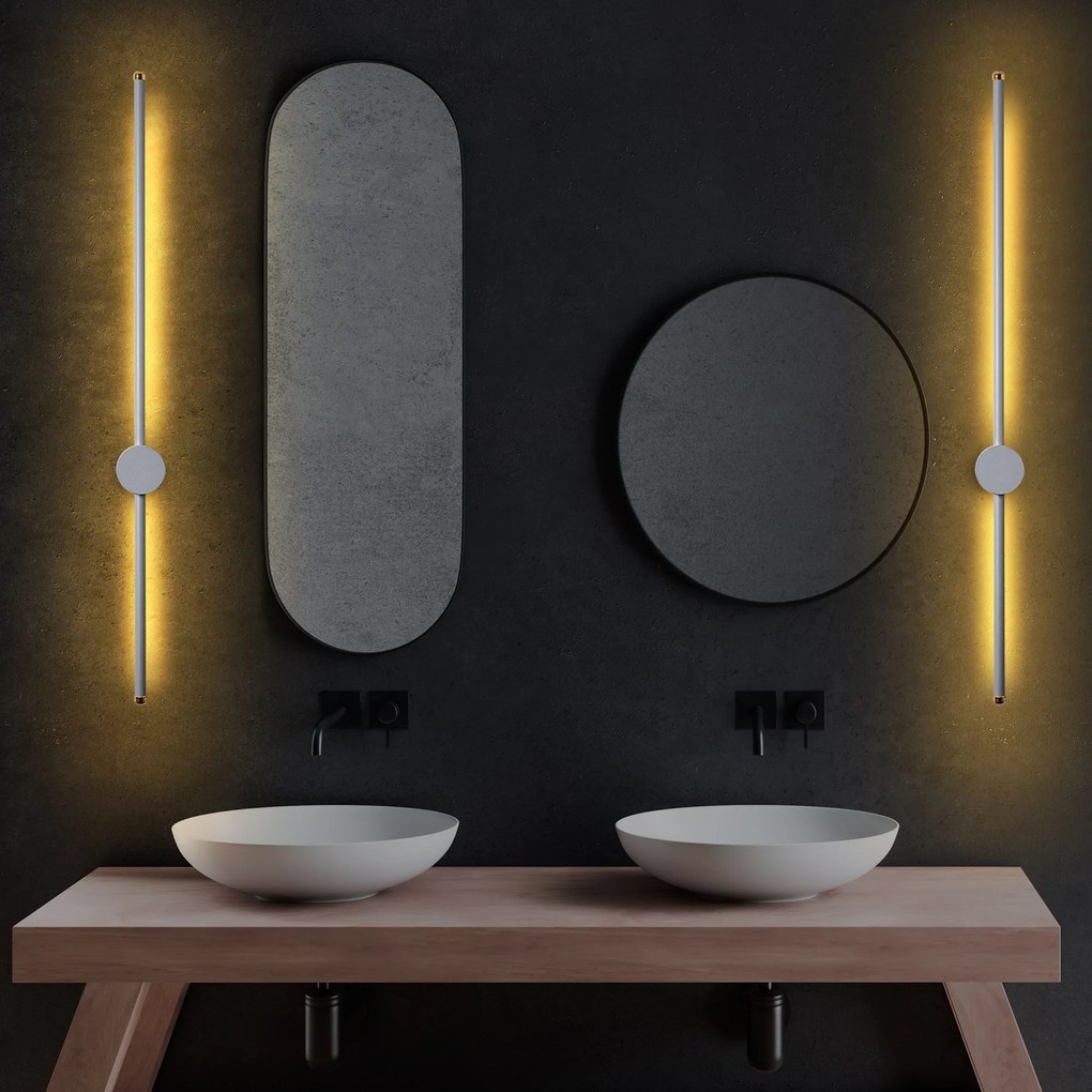 Nástenné LED svietidlo Sword II sivé