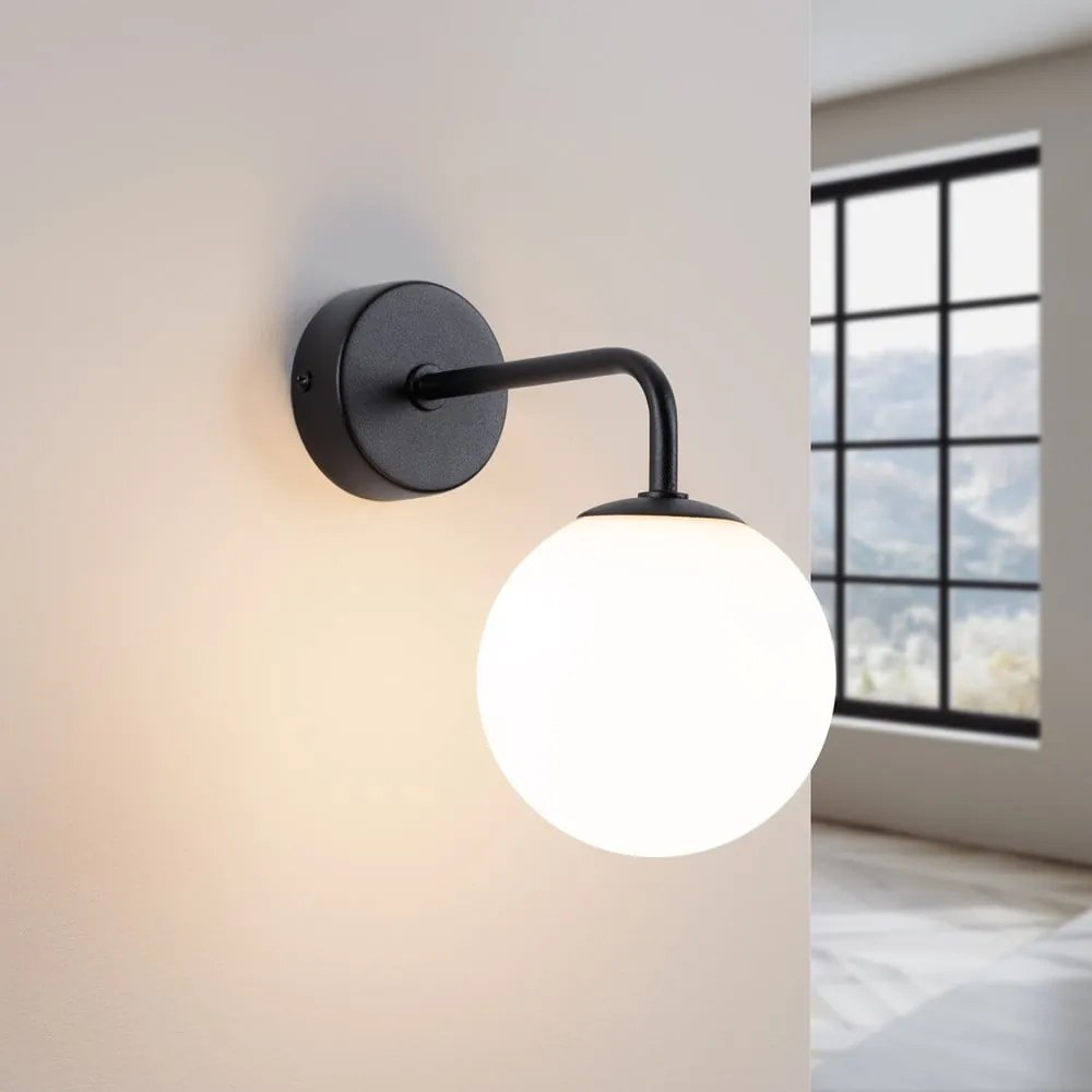 Čierno-biele nástenné svietidlo Beam – Nice Lamps