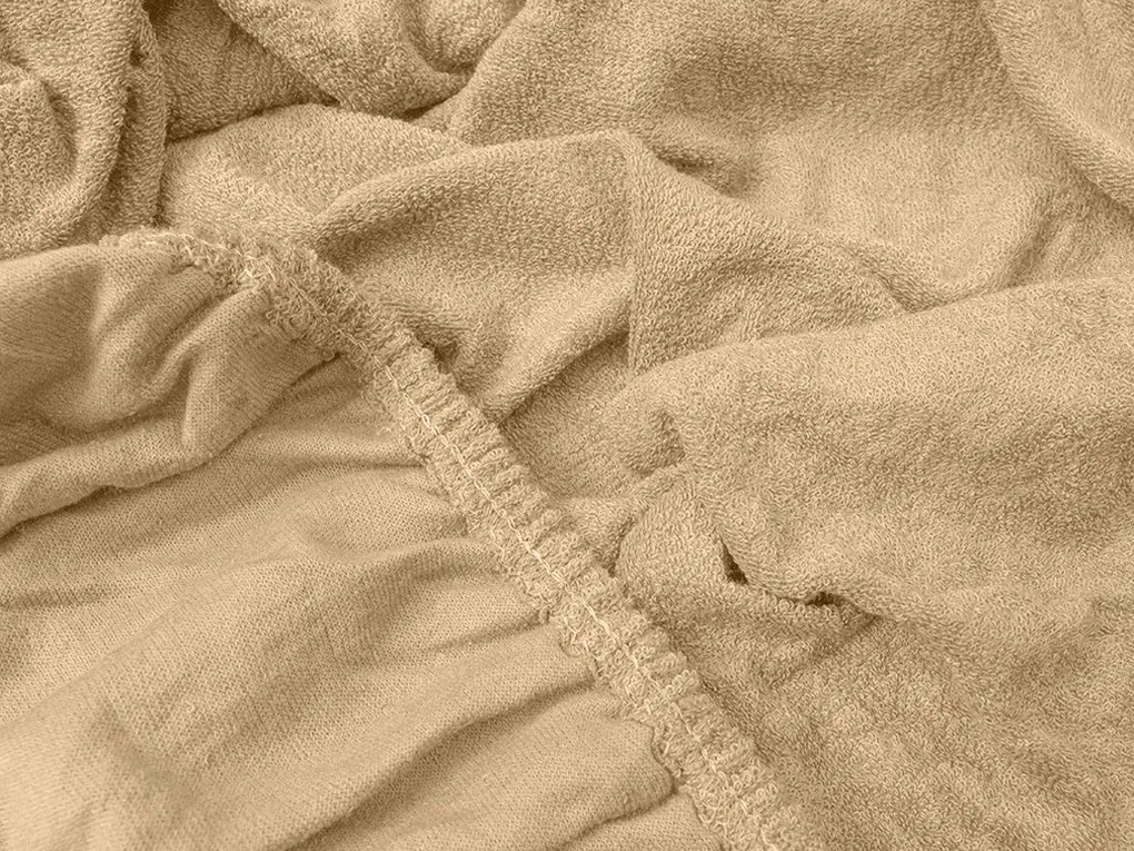 Froté plachta béžová 90x200 cm