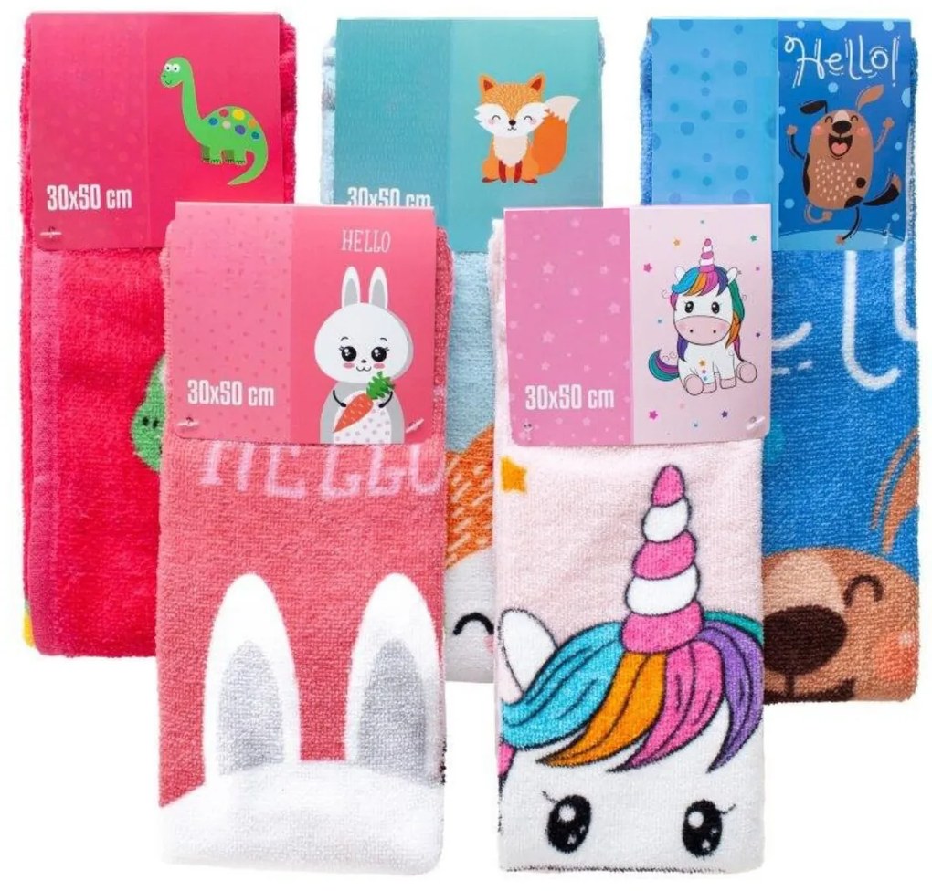 Bavlněná froté osuška TYGŘÍK 016 30x50 cm zelená