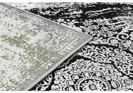 Moderný koberec VINCI 1516 Rozeta vintage - Štrukturálny farba slonoviny / zelená Veľkosť: 140x190 cm