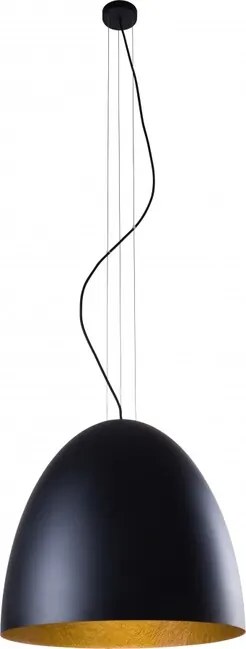 Nowodvorski 9024 Závesné stropné svietidlo EGG BLACK 9024, 5xE27/max.40W, farba čierna/zlatá