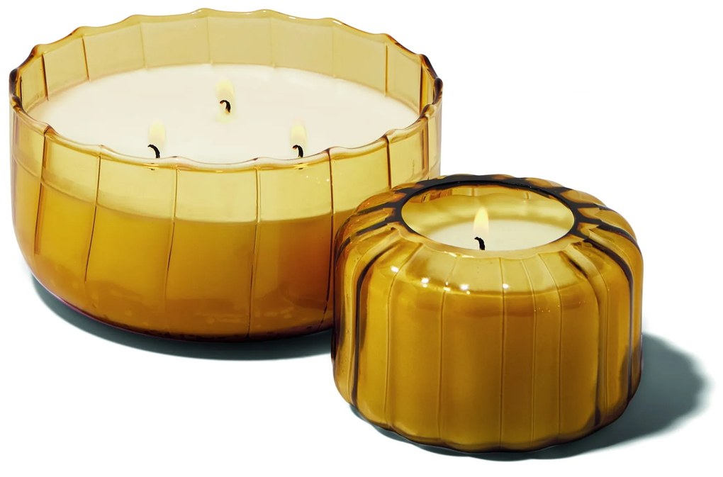 Paddywax Vonná sviečka Ripple Glass Golden Ember 340 g