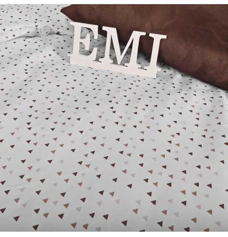 Obliečky bavlnené Sand EMI, Štandardný set jednolôžko obsahuje 1x 140x200 + 1x 70x90