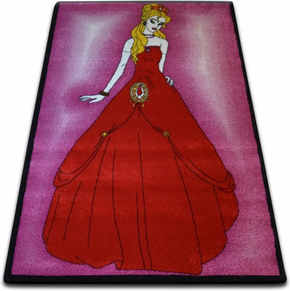 Detský kusový koberec Princezná ružový, Velikosti 140x190cm