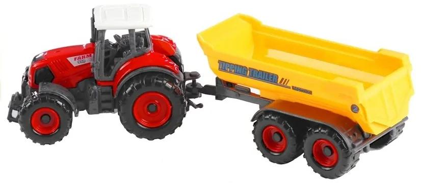 LEAN TOYS Traktorová súprava s prívesmi 6 v 1