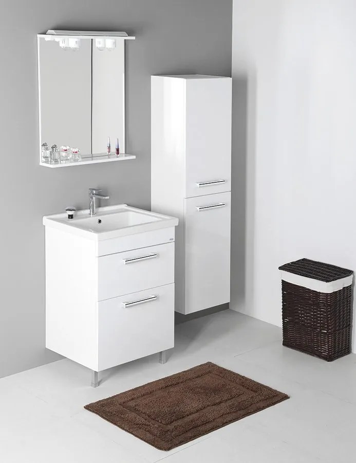 Aqualine Aqualine, VEGA Skrinka vysoká 40x150x31cm, ľavá/pravá, biela, VG160