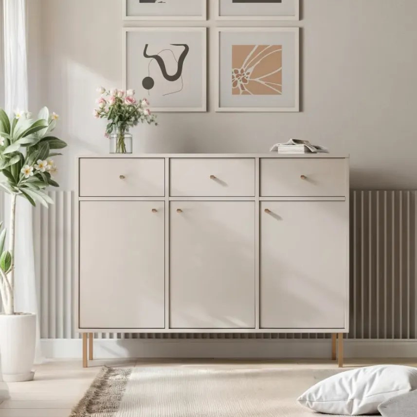 Moderná komoda RAY 125 cm béžová