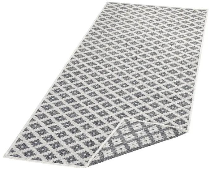 NORTHRUGS - Hanse Home koberce Kusový koberec Twin-Wendeteppiche 103126 grau creme – na von aj na doma - 200x290 cm