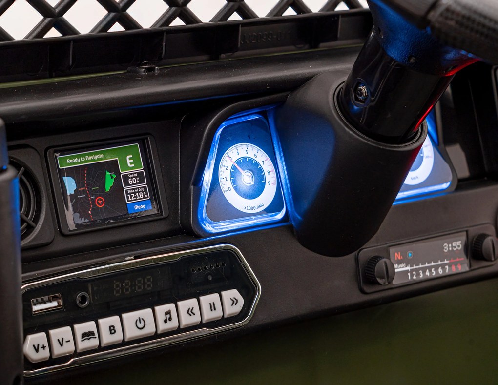 Ramiz Elektrické autíčko Toyota FJ Cruiser maskáčové + ovládač + pohon 4x4 + LED a audio + EVA kolesá + plynulý rozjazd