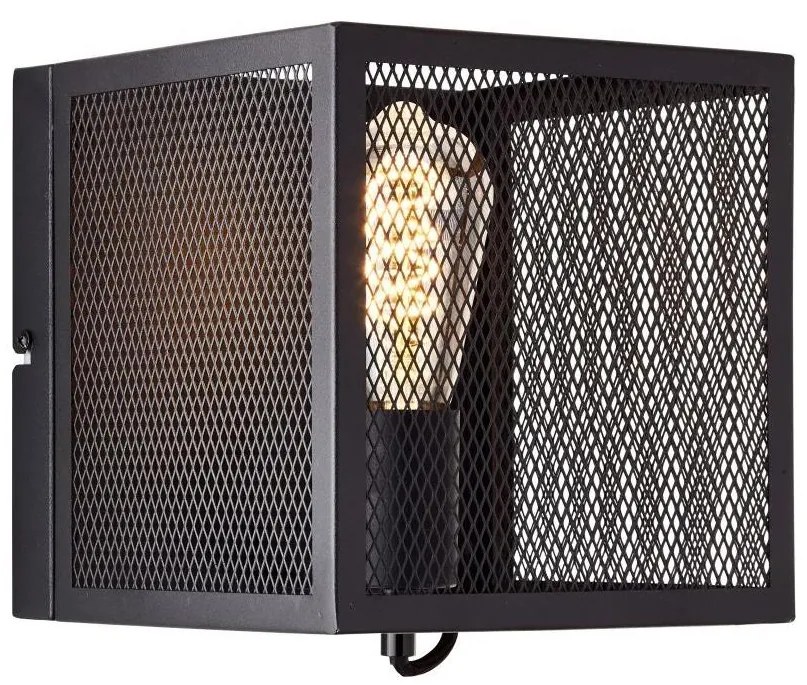 Brilliant - Nástenné svietidlo MAZE 1xE27/40W/230V čierna