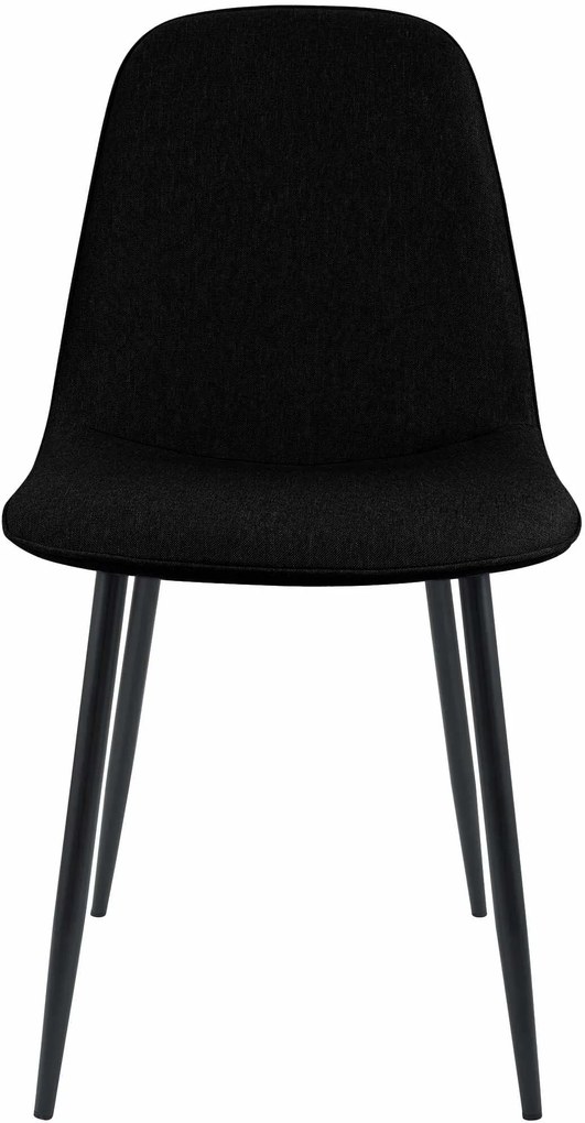 Sada 4 ks jedálenských stoličiek Maryam látka - čierna