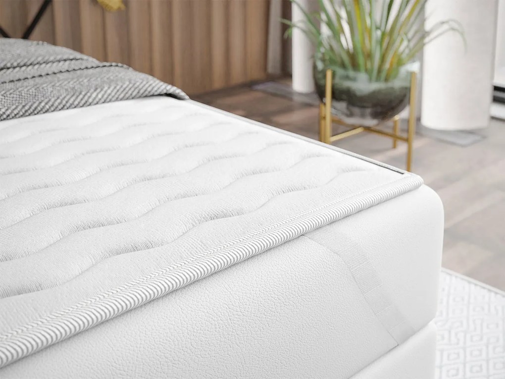 Moderná box spring posteľ Satore 180x200, hnedá