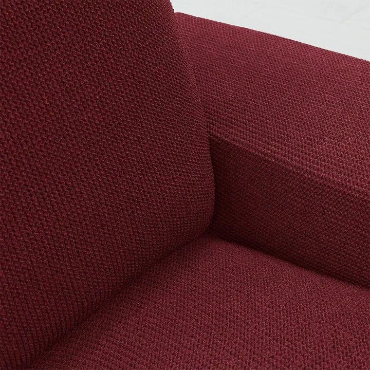 Super strečové poťahy HARMONIA bordó dvojkreslo (š. 140 - 180 cm)