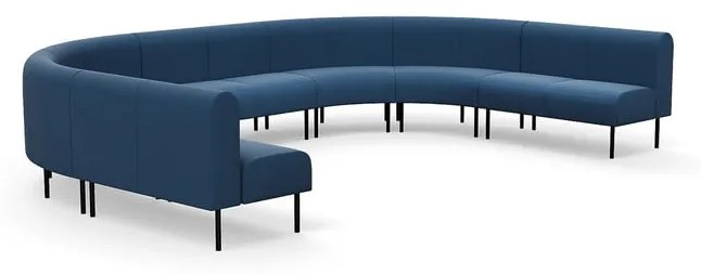 Pohovka VARIETY, tvar U, látka Pod CS, modrá