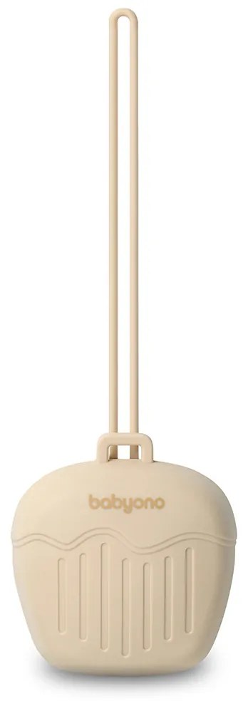 Silikónové puzdro na cumlík - béžové