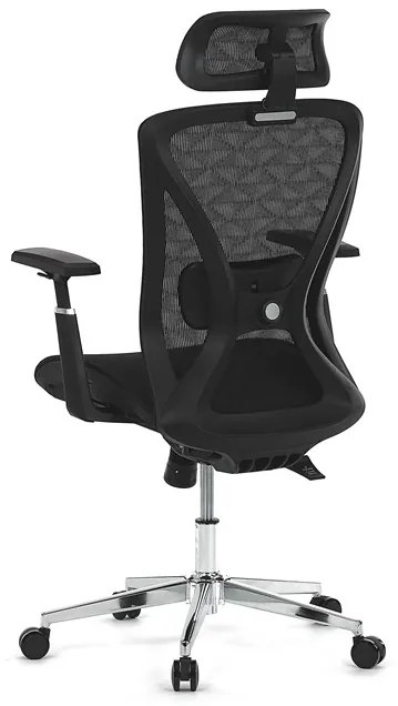 Autronic BONTEC Kancelárska stolička, synchrónny mechanizmus, čierna sieťovina, KA-S258 BK Farba: Čierna