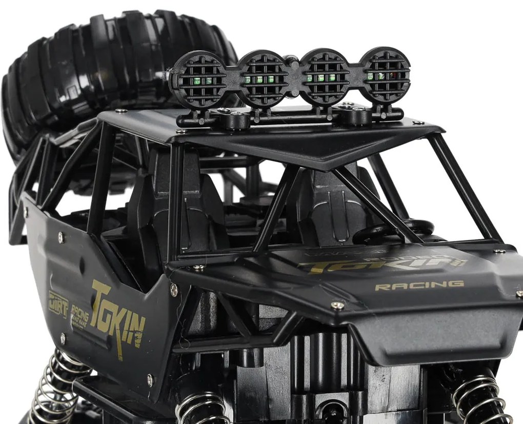 KIK RC Rock Crawler 1:12 4WD kovové 2.4 GHz diaľkovo ovládané terénne auto čierne