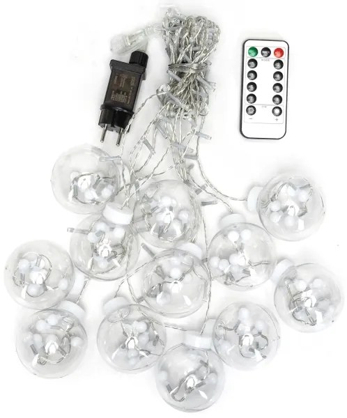 Aigostar - LED vonkajší vianočný reťaz 120xLED/6W/230V/8 funkcií 3x0,6m IP44 teplá biela + diaľkové ovládanie