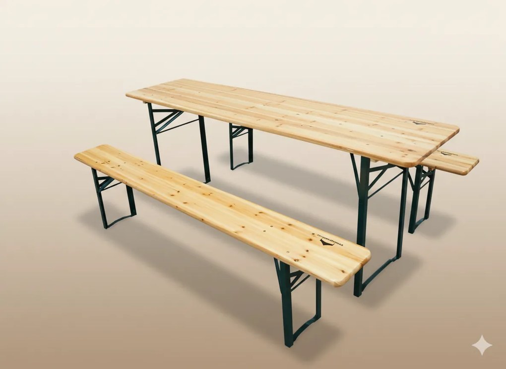 Drevený pivný set - 180cm, 70cm