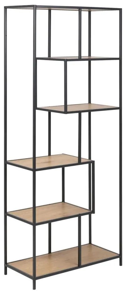 Knižnica SARON dub/čierna