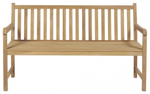 vidaXL Záhradná lavička s červenou podložkou 150 cm tíkový masív-
